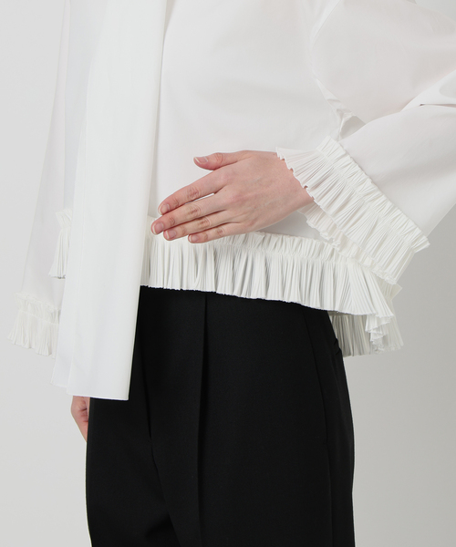 VERMEIL par iena（ヴェルメイユパーイエナ）の「プリーツボウタイブラウス（シャツ/ブラウス・レディース・ホワイト・FREE）」の13枚目の写真