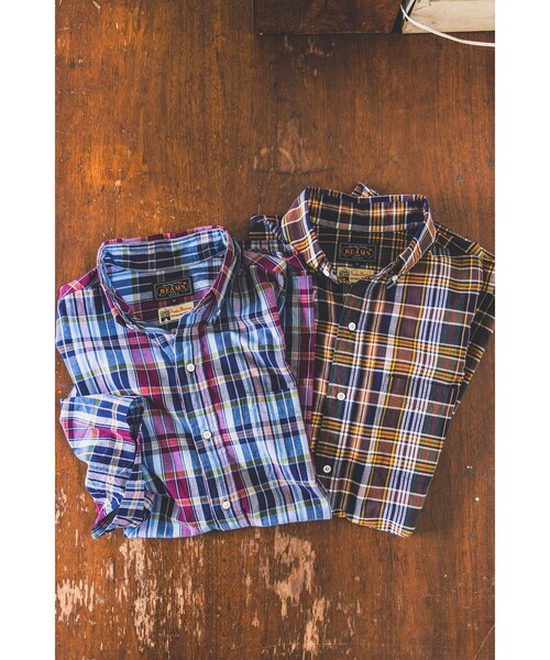 BEAMS PLUS(ビームスプラス)の「B.D. Classic-fit Madras(シャツ/ブラウス・メンズ・パープル/ブラウン・SMALL/MEDIUM/LARGE/X-LARGE)」の19枚目の写真