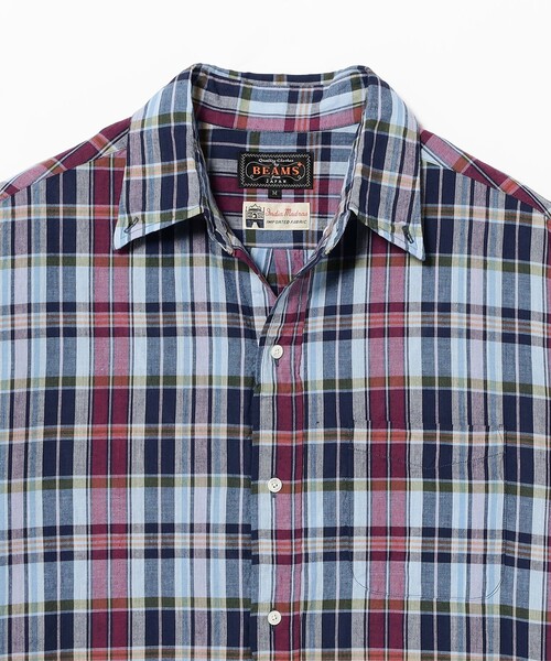BEAMS PLUS(ビームスプラス)の「B.D. Classic-fit Madras(シャツ/ブラウス・メンズ・パープル/ブラウン・SMALL/MEDIUM/LARGE/X-LARGE)」の12枚目の写真