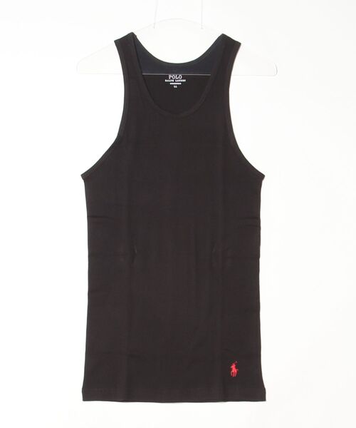 POLO RALPH LAUREN(ポロ ラルフ ローレン)の「【POLO RALPH LAUREN】クラシックフィット タンクトップ(タンクトップ・メンズ・ホワイト/ヘザーグレー/ブラック・LL)」の2枚目の写真
