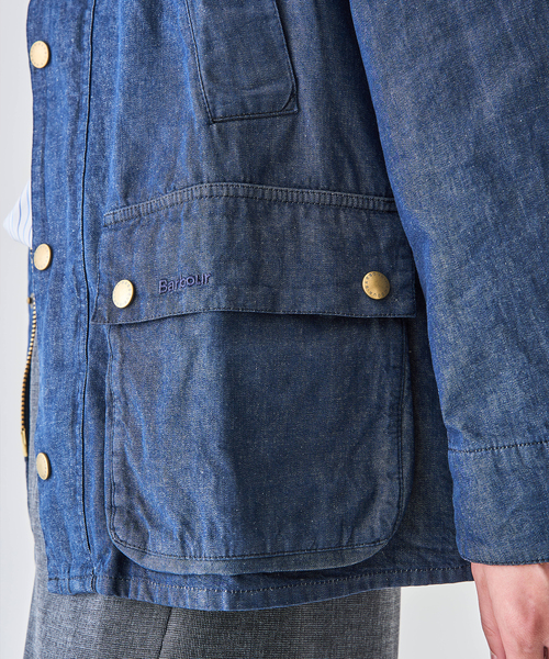 Barbour(バブアー)の「Barbour (バブアー)OS BEDALE/ビデイル DENIM CASUAL JACKET(その他アウター・メンズ・ネイビー・40/38/36)」の3枚目の写真