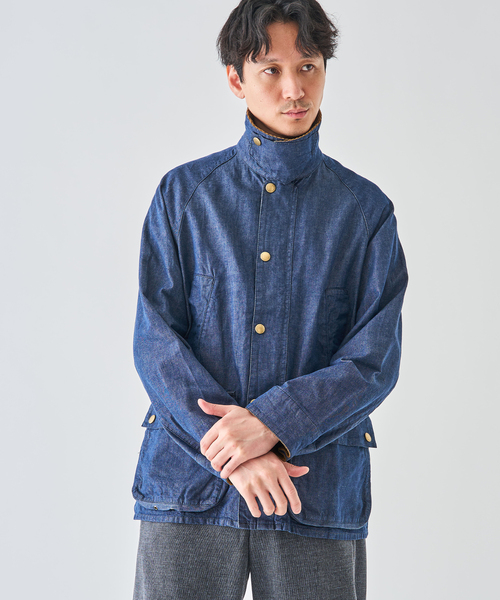 Barbour(バブアー)の「Barbour (バブアー)OS BEDALE/ビデイル DENIM CASUAL JACKET(その他アウター・メンズ・ネイビー・40/38/36)」の6枚目の写真