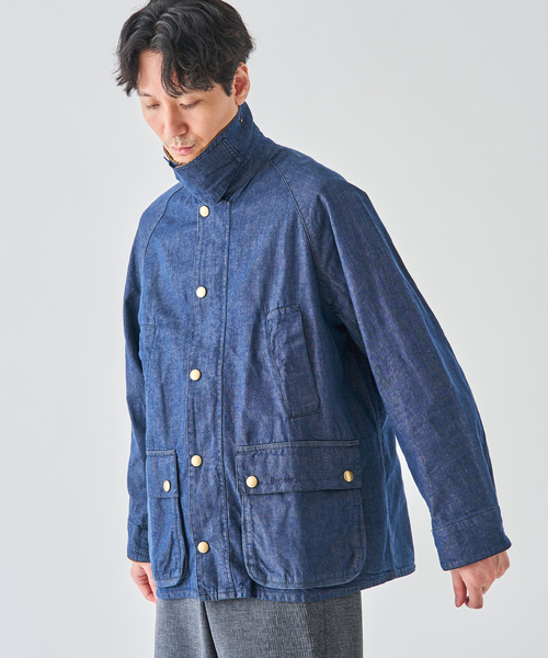 Barbour(バブアー)の「Barbour (バブアー)OS BEDALE/ビデイル DENIM CASUAL JACKET(その他アウター・メンズ・ネイビー・40/38/36)」の7枚目の写真