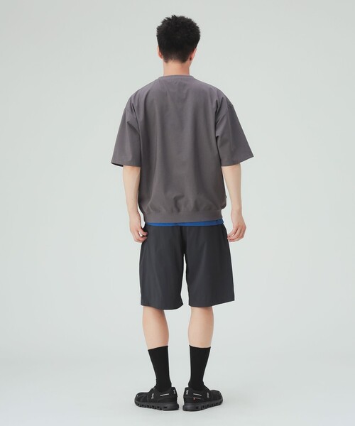 BEAMS HEART(ビームスハート)の「【6/18値下げ】ポリトロ ショートスリーブ Tシャツ(吸水速乾・接触冷感・ユニセックス)(Tシャツ/カットソー・メンズ・ネイビー/ダークブラウン/グレー/ブラック・S/M/L/XL)」の6枚目の写真