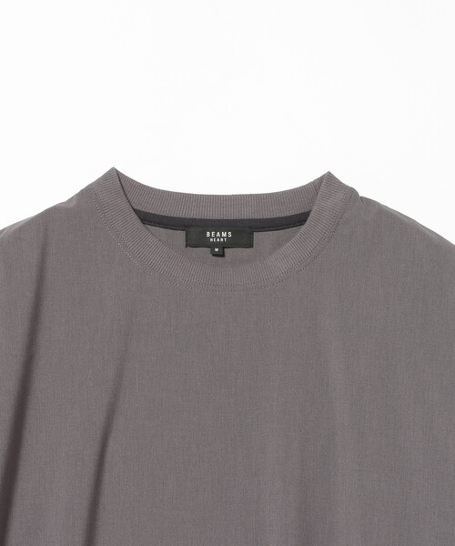 BEAMS HEART(ビームスハート)の「【6/18値下げ】ポリトロ ショートスリーブ Tシャツ(吸水速乾・接触冷感・ユニセックス)(Tシャツ/カットソー・メンズ・ネイビー/ダークブラウン/グレー/ブラック・S/M/L/XL)」の9枚目の写真