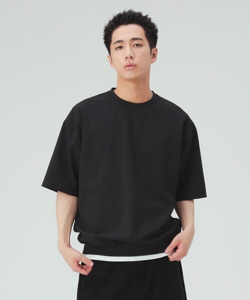 BEAMS HEART(ビームスハート)の「【6/18値下げ】ポリトロ ショートスリーブ Tシャツ(吸水速乾・接触冷感・ユニセックス)(Tシャツ/カットソー・メンズ・ネイビー/ダークブラウン/グレー/ブラック・S/M/L/XL)」の16枚目の写真