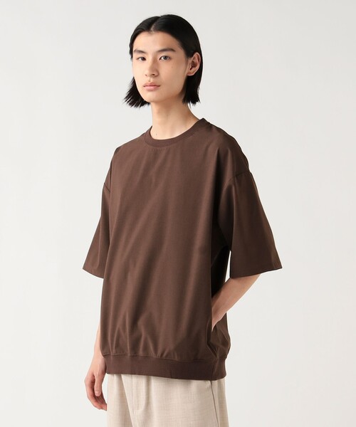 BEAMS HEART(ビームスハート)の「【6/18値下げ】ポリトロ ショートスリーブ Tシャツ(吸水速乾・接触冷感・ユニセックス)(Tシャツ/カットソー・メンズ・ネイビー/ダークブラウン/グレー/ブラック・S/M/L/XL)」の21枚目の写真