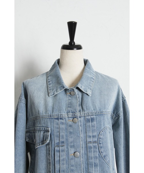 tocco closet(トッコ クローゼット)の「【ZOZO限定】チェストハートデニジャケット(デニムジャケット・レディース・ブルー/ライトブルー・M)」の22枚目の写真