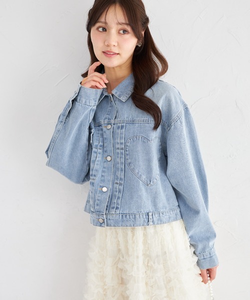 tocco closet(トッコ クローゼット)の「【ZOZO限定】チェストハートデニジャケット(デニムジャケット・レディース・ブルー/ライトブルー・M)」の7枚目の写真
