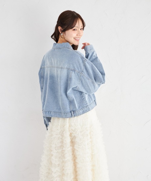 tocco closet(トッコ クローゼット)の「【ZOZO限定】チェストハートデニジャケット(デニムジャケット・レディース・ブルー/ライトブルー・M)」の8枚目の写真