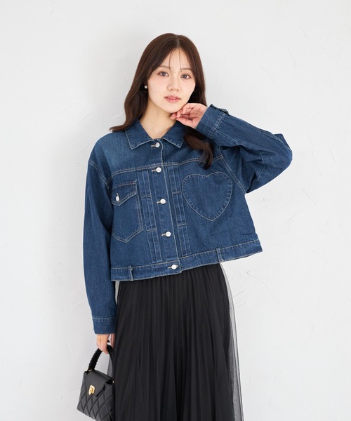 tocco closet(トッコ クローゼット)の「【ZOZO限定】チェストハートデニジャケット(デニムジャケット・レディース・ブルー/ライトブルー・M)」の11枚目の写真