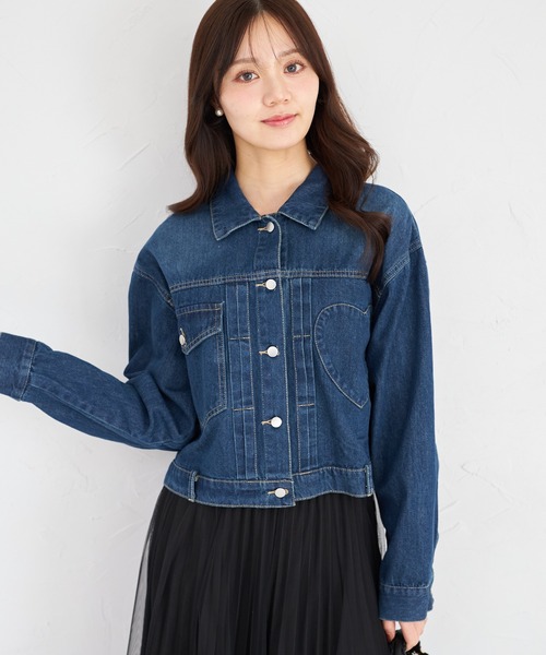 tocco closet(トッコ クローゼット)の「【ZOZO限定】チェストハートデニジャケット(デニムジャケット・レディース・ブルー/ライトブルー・M)」の13枚目の写真