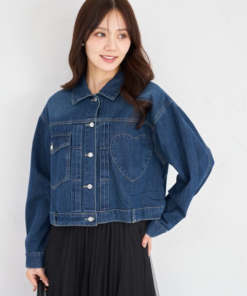 tocco closet(トッコ クローゼット)の「【ZOZO限定】チェストハートデニジャケット(デニムジャケット・レディース・ブルー/ライトブルー・M)」の14枚目の写真