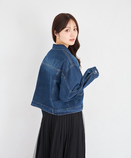 tocco closet(トッコ クローゼット)の「【ZOZO限定】チェストハートデニジャケット(デニムジャケット・レディース・ブルー/ライトブルー・M)」の16枚目の写真