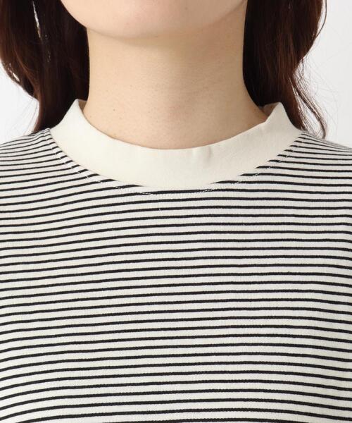 one'sterrace(ワンズテラス)の「クルーネック 長袖細ボーダープルオーバー(Tシャツ/カットソー・レディース・グリーン系その他6/ブラック系8/レッド系9/ベージュ系その他7/アイボリー系8・02)」の9枚目の写真