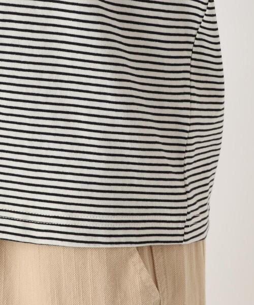 one'sterrace(ワンズテラス)の「クルーネック 長袖細ボーダープルオーバー(Tシャツ/カットソー・レディース・グリーン系その他6/ブラック系8/レッド系9/ベージュ系その他7/アイボリー系8・02)」の11枚目の写真