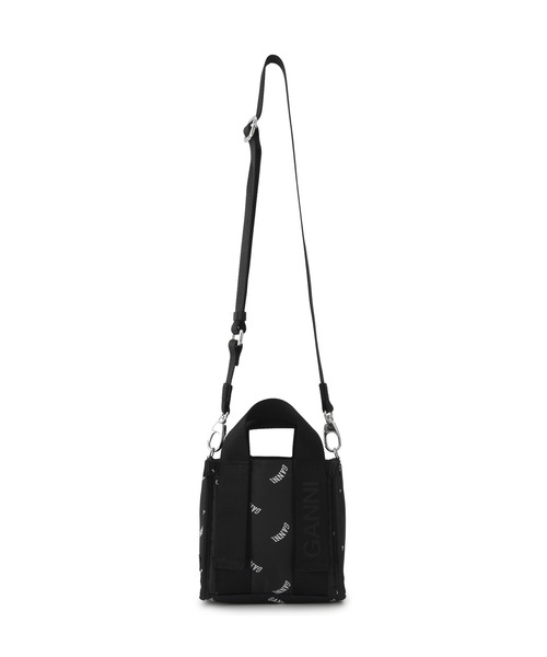 GANNI（ガニー）の「【GANNI for ADAM ET ROPE'】Re-Tech Logo Print Mini Tote（ショルダーバッグ・レディース・ブラック・FREE）」の7枚目の写真