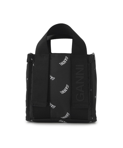GANNI（ガニー）の「【GANNI for ADAM ET ROPE'】Re-Tech Logo Print Mini Tote（ショルダーバッグ・レディース・ブラック・FREE）」の8枚目の写真
