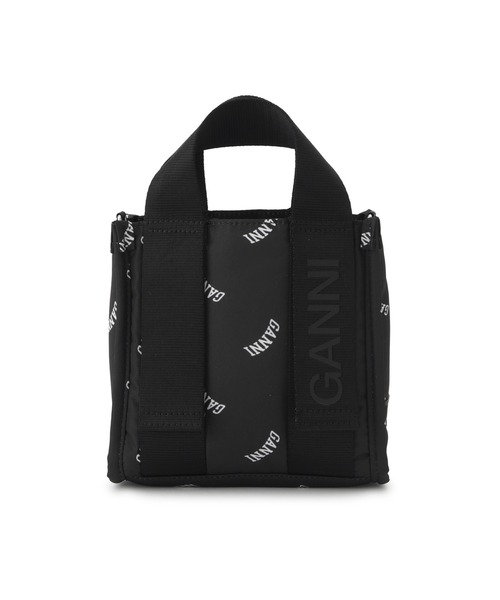 GANNI（ガニー）の「【GANNI for ADAM ET ROPE'】Re-Tech Logo Print Mini Tote（ショルダーバッグ・レディース・ブラック・FREE）」の10枚目の写真