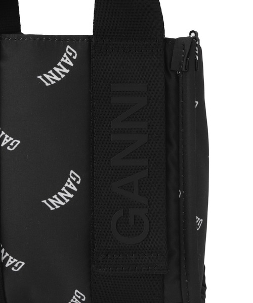 GANNI（ガニー）の「【GANNI for ADAM ET ROPE'】Re-Tech Logo Print Mini Tote（ショルダーバッグ・レディース・ブラック・FREE）」の14枚目の写真