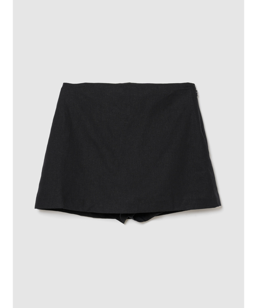GAP(ギャップ)の「リネンブレンド ミニスカート・スコート(スカート・レディース・ブラック系その他/ブラック・S/XS/M/XXS/L)」の6枚目の写真