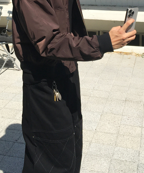 INTEMPOMOOD(インテンポムード)の「ハニカムダブルニワークパンツ_ブラック(その他パンツ・メンズ・ブラック・MEDIUM/LARGE/X-LARGE)」の17枚目の写真