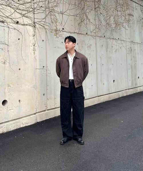 INTEMPOMOOD(インテンポムード)の「ハニカムダブルニワークパンツ_ブラック(その他パンツ・メンズ・ブラック・MEDIUM/LARGE/X-LARGE)」の7枚目の写真