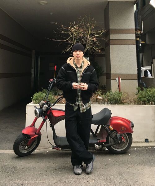 INTEMPOMOOD(インテンポムード)の「ハニカムダブルニワークパンツ_ブラック(その他パンツ・メンズ・ブラック・MEDIUM/LARGE/X-LARGE)」の3枚目の写真