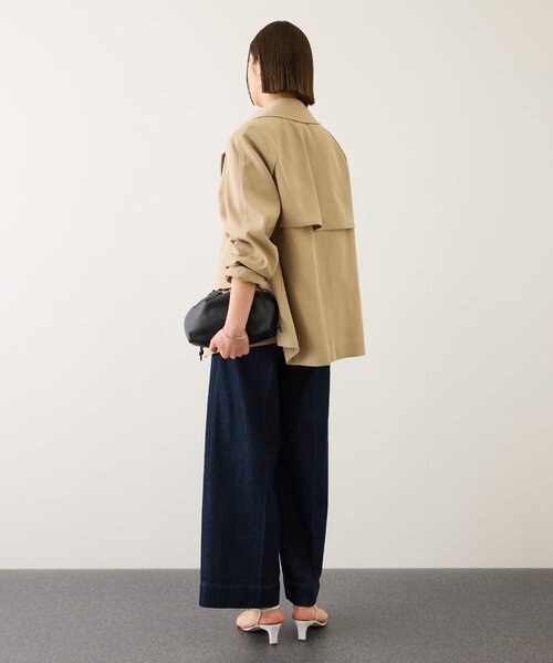 ROPE'（ロペ）の「【撥水】ライトハーフトレンチコート（トレンチコート・レディース・ベージュ/オフホワイト・FREE）」の5枚目の写真