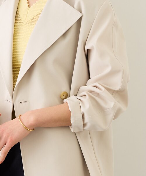 ROPE'（ロペ）の「【撥水】ライトハーフトレンチコート（トレンチコート・レディース・ベージュ/オフホワイト・FREE）」の21枚目の写真