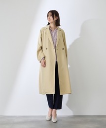 QUEENS COURT（クイーンズコート）の「スウェードライクピーチガウントレンチコート（トレンチコート）」