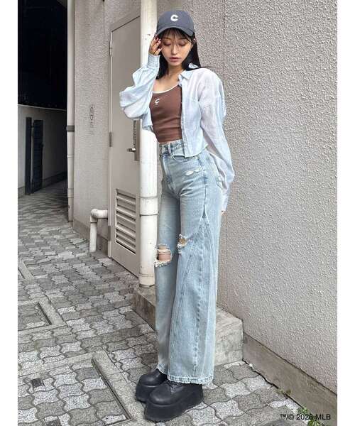 NEW ERA（ニューエラ）の「【MLB × New Era × MURUA】バイカラーキャミソール（キャミソール・レディース・ブラウン・2）」の12枚目の写真