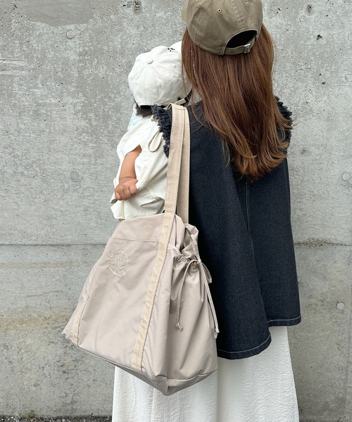 INTER FACTORY（インターファクトリー）の「choco - キャリーオンマザーズバッグ made in INTER FACTORY（ショルダーバッグ・レディース・アイボリー/ベージュ/ホワイト系その他/ブラウン系その他・FREE）」の4枚目の写真