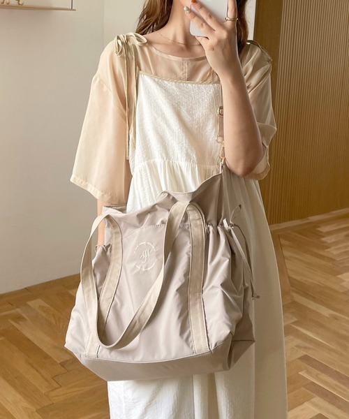 INTER FACTORY（インターファクトリー）の「choco - キャリーオンマザーズバッグ made in INTER FACTORY（ショルダーバッグ・レディース・アイボリー/ベージュ/ホワイト系その他/ブラウン系その他・FREE）」の18枚目の写真