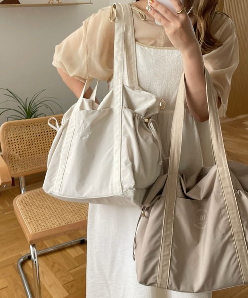 INTER FACTORY（インターファクトリー）の「choco - キャリーオンマザーズバッグ made in INTER FACTORY（ショルダーバッグ・レディース・アイボリー/ベージュ/ホワイト系その他/ブラウン系その他・FREE）」の15枚目の写真