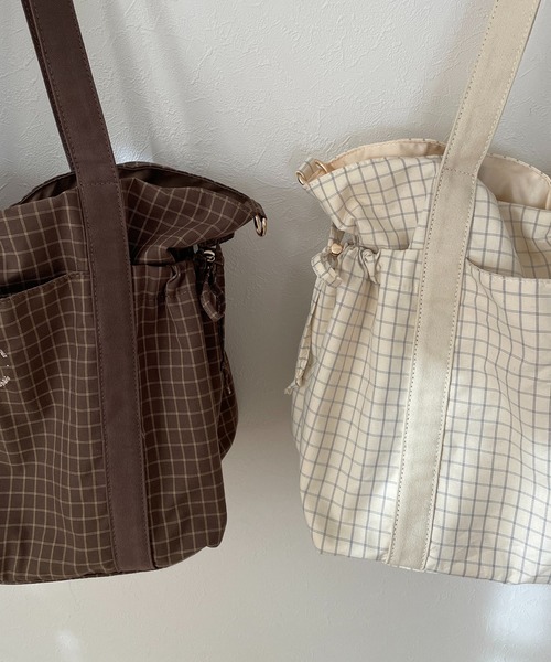 INTER FACTORY（インターファクトリー）の「choco - キャリーオンマザーズバッグ made in INTER FACTORY（ショルダーバッグ・レディース・アイボリー/ベージュ/ホワイト系その他/ブラウン系その他・FREE）」の9枚目の写真