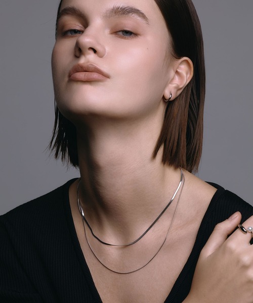 CENE（セネ）の「【CENE】セネ/プレインフープイヤリング/12mm（イヤリング・レディース・ゴールド/シルバー・FREE）」の7枚目の写真