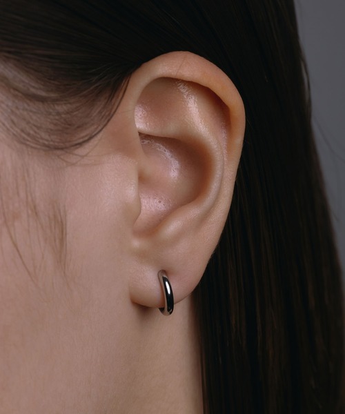 CENE（セネ）の「【CENE】セネ/プレインフープイヤリング/12mm（イヤリング・レディース・ゴールド/シルバー・FREE）」の9枚目の写真