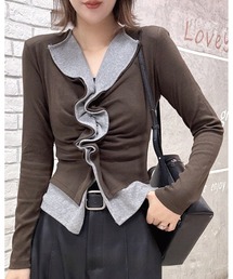 inst.ALL（インストール）の「レイヤード風フロントギャザートップス（その他トップス）」