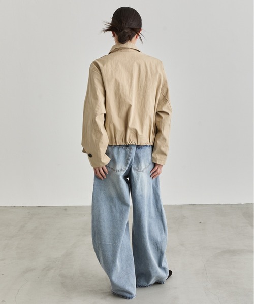 NUJOH(ヌゾ)の「Short Trench Jacket / ショートトレンチジャケット(トレンチコート・レディース・ナチュラル/ベージュ・FREE)」の19枚目の写真