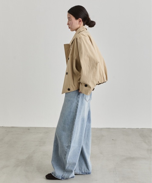 NUJOH(ヌゾ)の「Short Trench Jacket / ショートトレンチジャケット(トレンチコート・レディース・ナチュラル/ベージュ・FREE)」の16枚目の写真