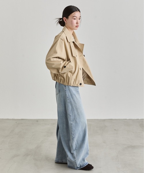 NUJOH(ヌゾ)の「Short Trench Jacket / ショートトレンチジャケット(トレンチコート・レディース・ナチュラル/ベージュ・FREE)」の17枚目の写真