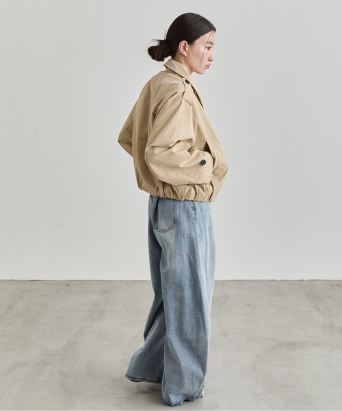 NUJOH(ヌゾ)の「Short Trench Jacket / ショートトレンチジャケット(トレンチコート・レディース・ナチュラル/ベージュ・FREE)」の18枚目の写真