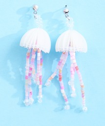 gargle（ガーグル）の「gargle ガーグル：海の生き物シリーズ　ビーズクラゲ　ピアス（ピアス（両耳用））」
