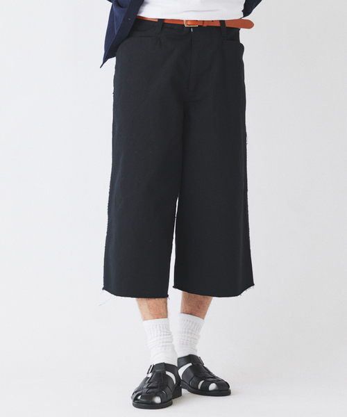 BEN DAVIS（ベンデイビス）の「BEN DAVIS / ベンデイビス 別注 3/4 スリークォーター ワークパンツ（チノパンツ・メンズ・ライトグレー/ブラック・MEDIUM/LARGE）」の8枚目の写真