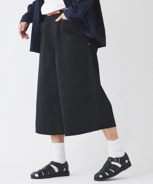 BEN DAVIS（ベンデイビス）の「BEN DAVIS / ベンデイビス 別注 3/4 スリークォーター ワークパンツ（チノパンツ・メンズ・ライトグレー/ブラック・MEDIUM/LARGE）」の9枚目の写真