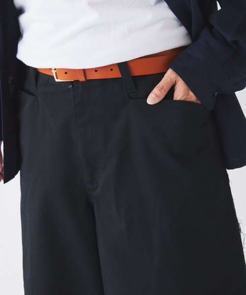 BEN DAVIS（ベンデイビス）の「BEN DAVIS / ベンデイビス 別注 3/4 スリークォーター ワークパンツ（チノパンツ・メンズ・ライトグレー/ブラック・MEDIUM/LARGE）」の10枚目の写真