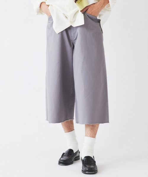 BEN DAVIS（ベンデイビス）の「BEN DAVIS / ベンデイビス 別注 3/4 スリークォーター ワークパンツ（チノパンツ・メンズ・ライトグレー/ブラック・MEDIUM/LARGE）」の16枚目の写真