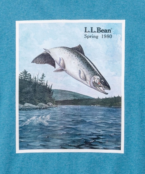 L.L.Bean(エルエルビーン)の「【JAPAN EDITION】ビーンズ 1980 ショートスリーブ・カタログ・トラウト・ティ(Tシャツ/カットソー・メンズ・ブルーグリーン/ライトグレー/パープル・LARGE/MEDIUM/SMALL)」の11枚目の写真