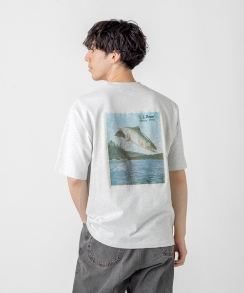 L.L.Bean(エルエルビーン)の「【JAPAN EDITION】ビーンズ 1980 ショートスリーブ・カタログ・トラウト・ティ(Tシャツ/カットソー・メンズ・ブルーグリーン/ライトグレー/パープル・LARGE/MEDIUM/SMALL)」の18枚目の写真